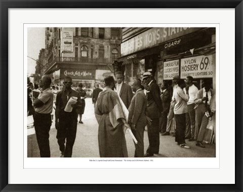 Framed Harlem, 1962: 7th Avenue & 125th Street (depicts Malcolm X, Captain...