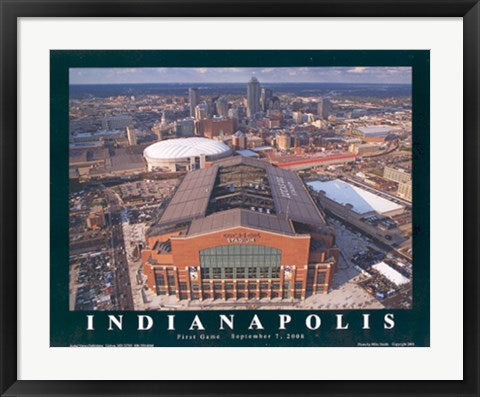Framed Indianapolis Colts, Lucas Oil Stadium, Indiana by Mike Smith