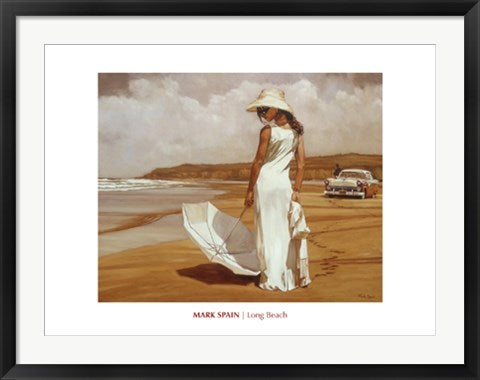 Framed Long Beach by Mark Spain | 23 1/2 x 31 1/2