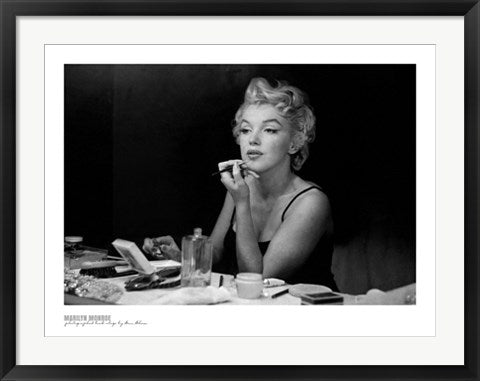 Framed Marilyn Monroe, Backstage by Sam Shaw | 23 1/2 x 31 1/2