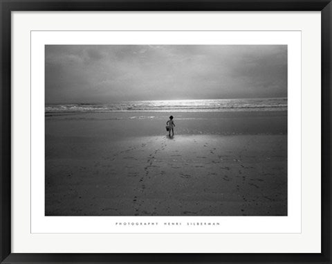 Framed Joe on the Beach by Henri Silberman | 23 1/2 x 31 1/2