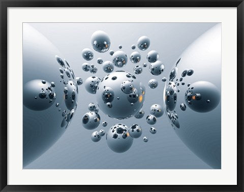 Framed Silver Satellites by Trevor Scobie | 23 1/2 x 31 1/2