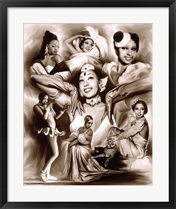 Framed Brown Sugar: Josephine Baker by Wishum Gregory | 24 x 20