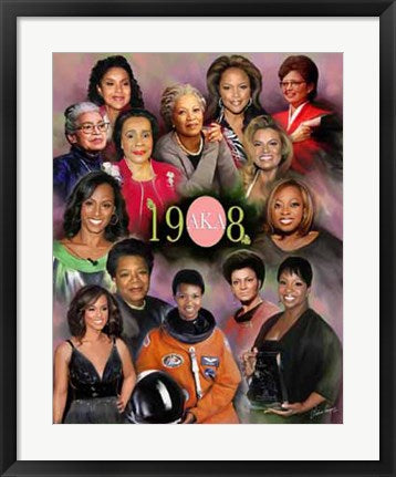 Framed Elegance & Beauty (Alpha Kappa Alpha)(w/Michelle Obama) by Wishum G...