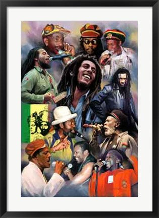 Framed Rasta Rhythms by Wishum Gregory | 24 x 20