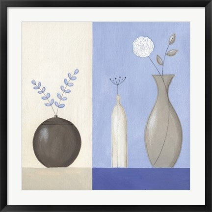 Framed White Chrysanthemum by Lucy Barnard | 27 1/2 x 27 1/2