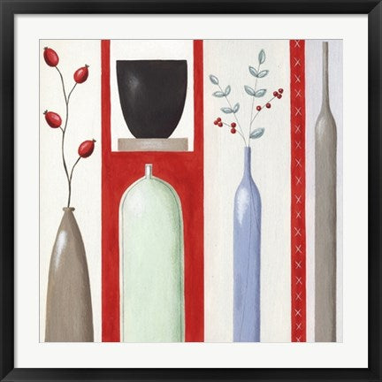 Framed Rosehips I by Lucy Barnard | 27 1/2 x 27 1/2