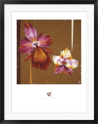 Framed Orchids & Seeds by Julia Ogden | 31 1/2 x 23 1/2