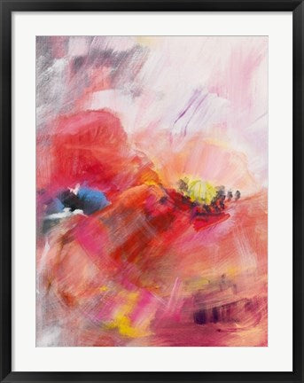 Framed Coquelicots II by Genevieve Dolle | 31 1/2 x 23 1/2