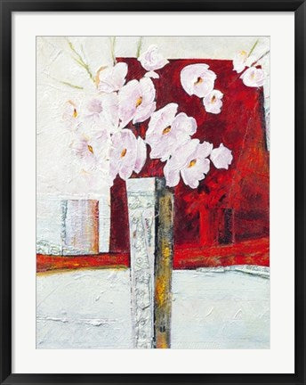 Framed Vaso con Fiori I by Berenice Ricca | 31 1/2 x 23 1/2