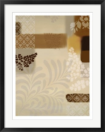 Framed Composition en Brun et Crème I by Jo Parry | 31 1/2 x 23 1/2