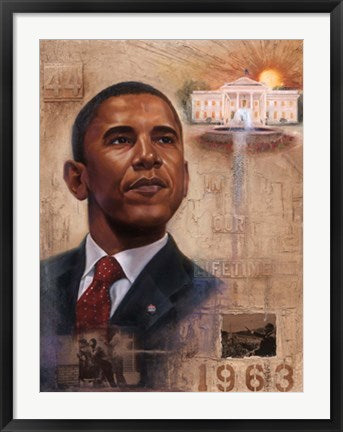 Framed In Our Lifetime (Barack Obama) by WAK - Kevin A. Williams