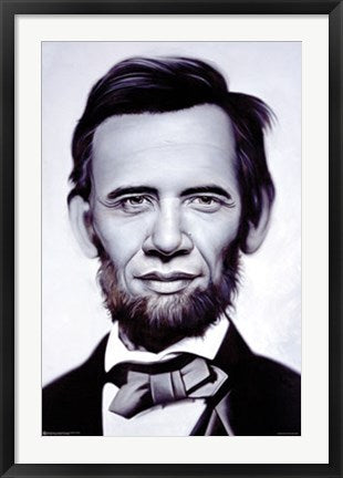 Framed Abraham Obama by Ron English | 35 x 23