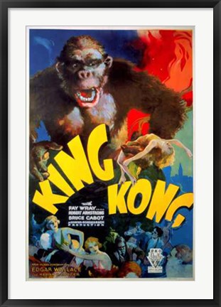 Framed King Kong, 1933 (Style A) 36 x 24