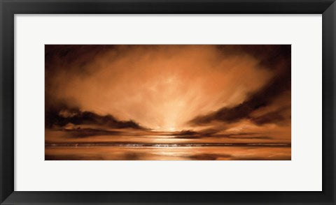 Framed Low Tide II by Robert J. Ford | 9 x 19 3/4