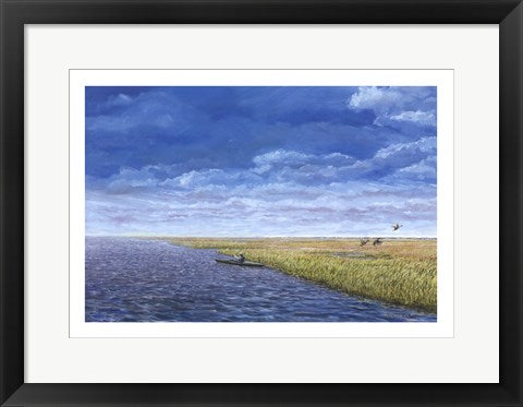 Framed The Kayaker by Doug Zider | 14 x 20