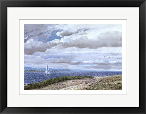 Framed Sand Island by Doug Zider | 14 x 20