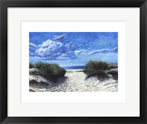 Framed Art Way to Gilgo by Doug Zider | 14 x 18