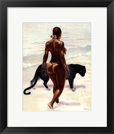 Framed The Protector by Sterling Brown | 14 x 11