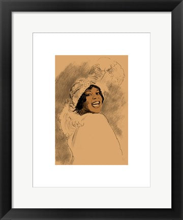 Framed Art Bessie Smith by Clifford Faust | 17 x 13