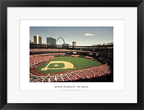 Framed Art Busch Stadium, St. Louis by Ira Rosen | 13 x 19