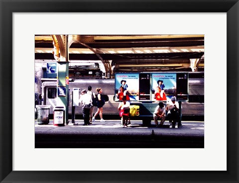 Framed Art Waiting by Donald Kerwin Wall Decor 18x24 Artwork
