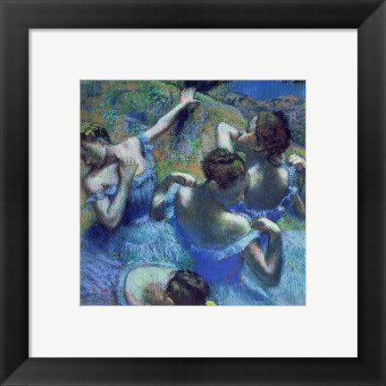 Framed Art Blue Dancers, c.1899 by Edgar Degas Wall Decor 18x24 Artwork