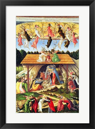 Framed Art Mystic Nativity, 1500 by Sandro Botticelli Wall Decor 18x24 Artwork