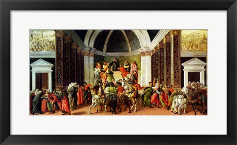 Framed Art The Story of Virginia, c.1500 by Sandro Botticelli Wall Decor 18x24 Artwork
