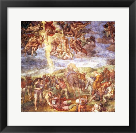 Framed Art Frame Art Conversion of St. Paul by Michelangelo Buonarroti Wall Decor 18x24 Artwork