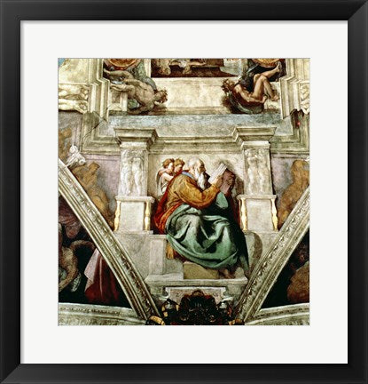 Framed Art Sistine Chapel Ceiling, 1508-12 by Michelangelo Buonarroti Wall Decor 18x24 Artwork