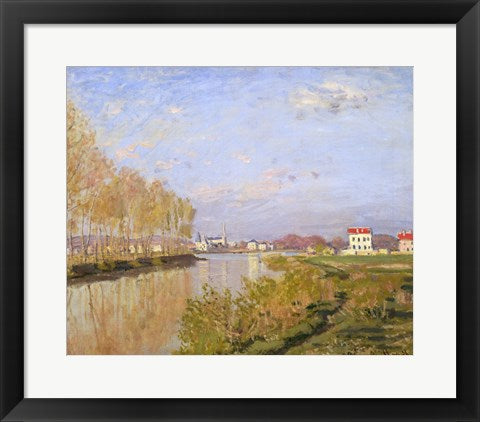 Framed Art The Seine at Argenteuil, 1873 by Claude Monet Wall Decor 18x24 Artwork