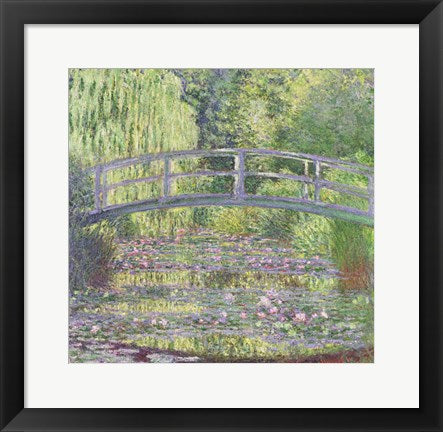 Framed Art The Waterlily Pond: Green Harmony, 1899 by Claude Monet Wall Decor 18x24 Artwork