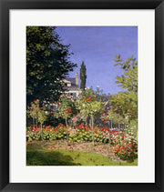 Framed Art Frame Art Flowering Garden at Sainte-Adresse, c.1866 by Claude Monet Wall Decor 18x24 Artwork