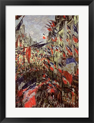 Framed Art The Rue Saint-Denis, Celebration of June 30, 1878 by Claude Monet Wall Decor 18x24 Artwork