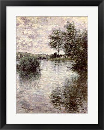 Framed Art The Seine at Vetheuil, 1879 by Claude Monet Wall Decor 18x24 Artwork