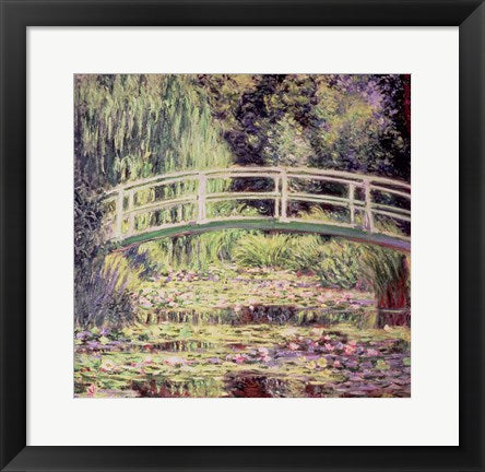 Framed Art White Nenuphars, 1899 by Claude Monet Wall Decor 18x24 Artwork
