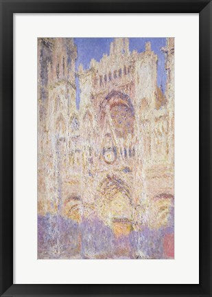 Framed Art Rouen Cathedral at Sunset, 1894 by Claude Monet Wall Decor 18x24 Artwork