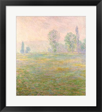 Framed Art Meadows in Giverny, 1888 by Claude Monet Wall Decor 18x24 Artwork