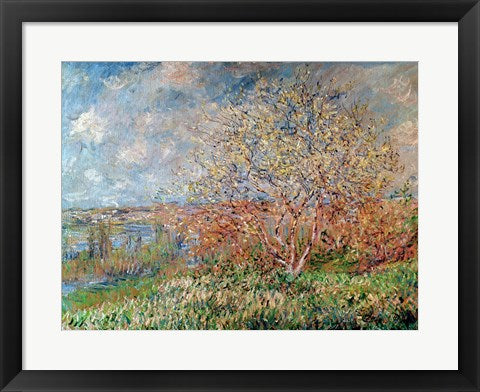 Framed Art Spring, 1880-82 by Claude Monet Wall Decor 18x24 Artwork