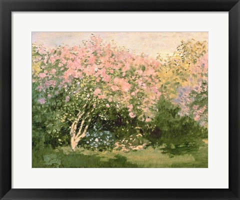 Framed Art Lilac in the Sun, 1873 by Claude Monet Wall Decor 18x24 Artwork