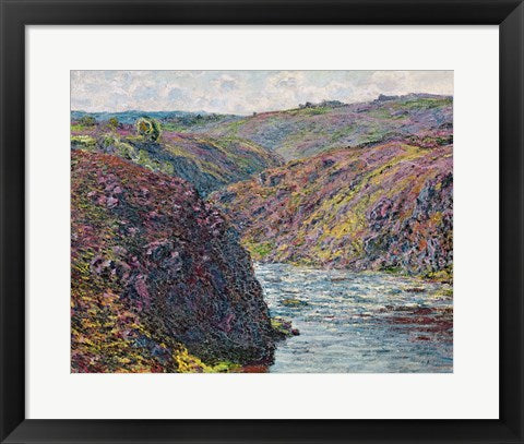 Framed Art Ravines of the Creuse at the End of the Day, 1889 by Claude Monet Wall Decor 18x24 Artwork