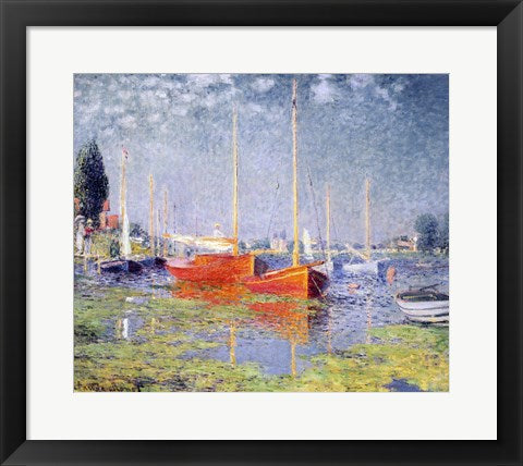 Framed Art Argenteuil, 1875 by Claude Monet Wall Decor 18x24 Artwork