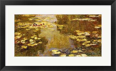 The Lily Pond - yellow by Claude Monet