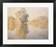 Framed Art Frame Art Early Morning on the Seine at Giverny, 1893 by Claude Monet Wall Decor 18x24 Artwork