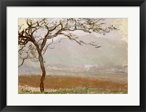 Framed Art Giverny Countryside by Claude Monet Wall Decor 18x24 Artwork