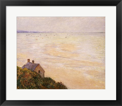 Framed Art The Hut at Trouville, Low Tide, 1881 by Claude Monet Wall Decor 18x24 Artwork