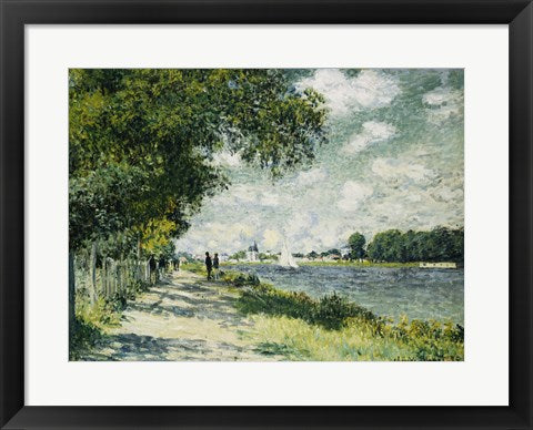 Framed Art The Seine at Argenteuil, 1875 by Claude Monet Wall Decor 18x24 Artwork