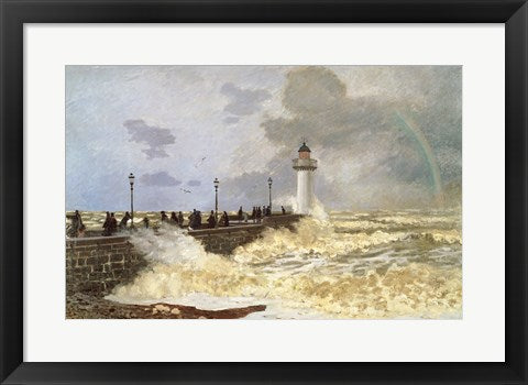 Framed Art The Quay at Le Havre, 1868 by Claude Monet Wall Decor 18x24 Artwork