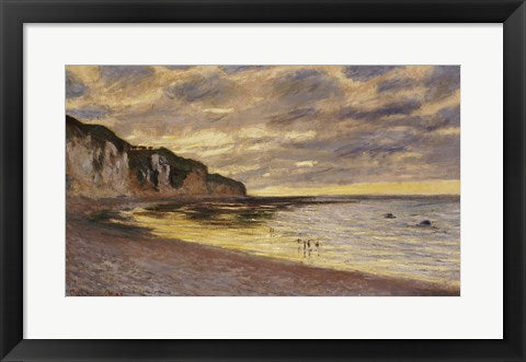 Framed Art Pointe De Lailly, Maree Basse, 1882 by Claude Monet Wall Decor 18x24 Artwork